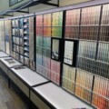 image of paint swatches in several colors on wall by C & F Paint and Hardware