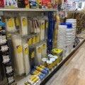 buckets, string and ant bait at hardware store